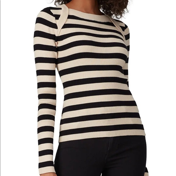 Current/Elliott Tops - Current/Elliott The It Girl Top 0 striped sweater